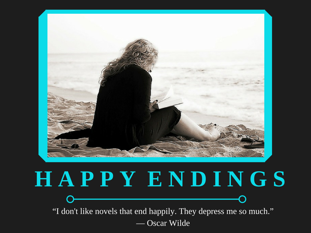 Depressing Book Quote Posters - Happy Endings