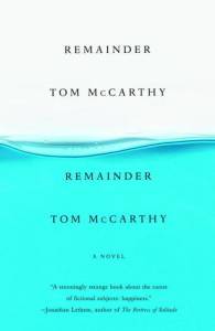 cover of remainder by tom mccarthy
