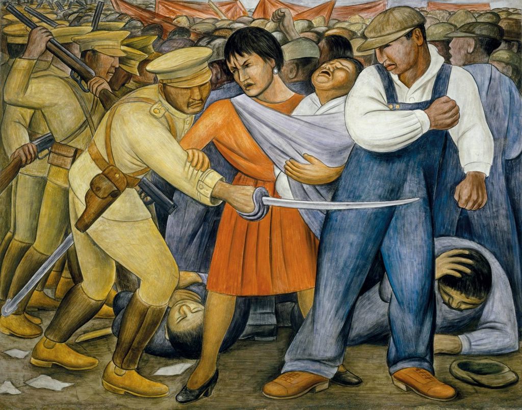 The Uprising by Diego Rivera