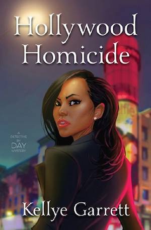 Hollywood Homicide book cover: painting of young black woman looking over her shoulder