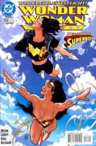 cover featuring wonder woman and cassie in her original costume