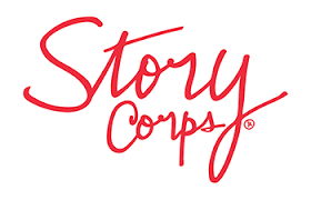 The logo for StoryCorps videos about books and reading