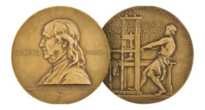 the Pulitzer Prize medals
