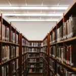 photo of a library aisle