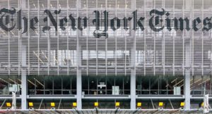 exterior of New York Times headquarters