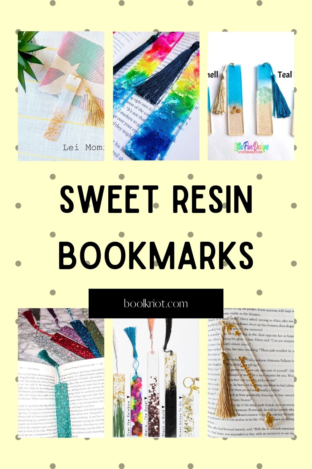 Sweet Resin Bookmarks To Add To Your Collection of Page Savers