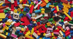 colorful lego blocks in a pile