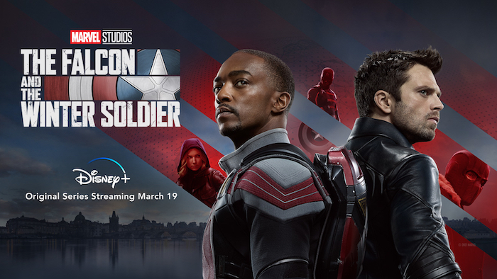 Promo poster for the falcon and the winter soldier