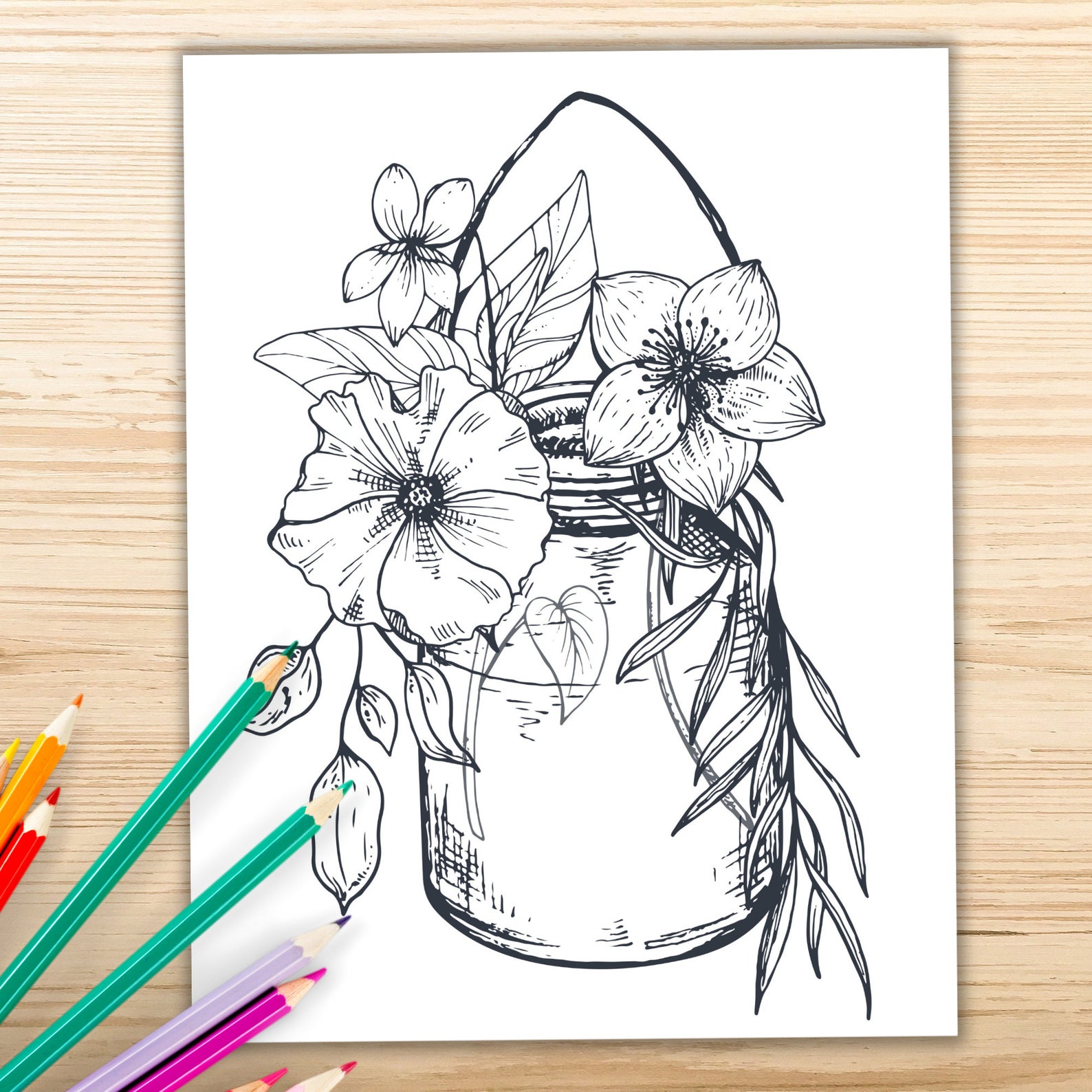 Printable Adult Coloring Pages From Etsy | Book Riot