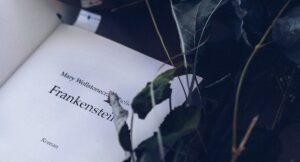 Cropped image of Frankenstein title page