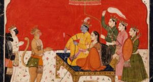 Rama's Court, Folio from The Ramayana