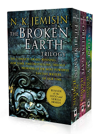 The Broken Earth Trilogy by N.K. Jemisin book cover