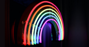 neon rainbow sign