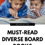pinterest image for diverse board books