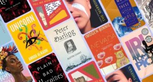 collage of 11 covers of books by and about LGBTQ people