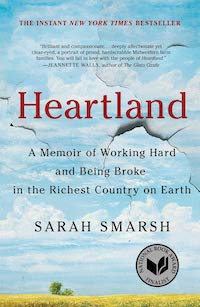 A graphic of the cover of Heartland by Sarah Smarsh
