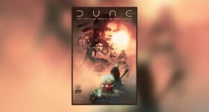 Book cover of DUNE: THE OFFICIAL MOVIE GRAPHIC NOVEL by Lilah Sturges
