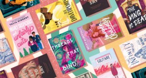a collage of the YA book covers listed