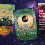 a collage of three of the covers listed