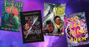 Black speculative YA fiction cover collage