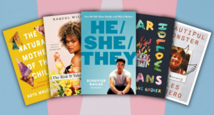 a collage of five of the trans memoirs listed