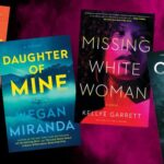 covers of four mystery and thriller books out April 2024