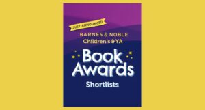B&N Children's and YA Book Awards Logo on Yellow Background