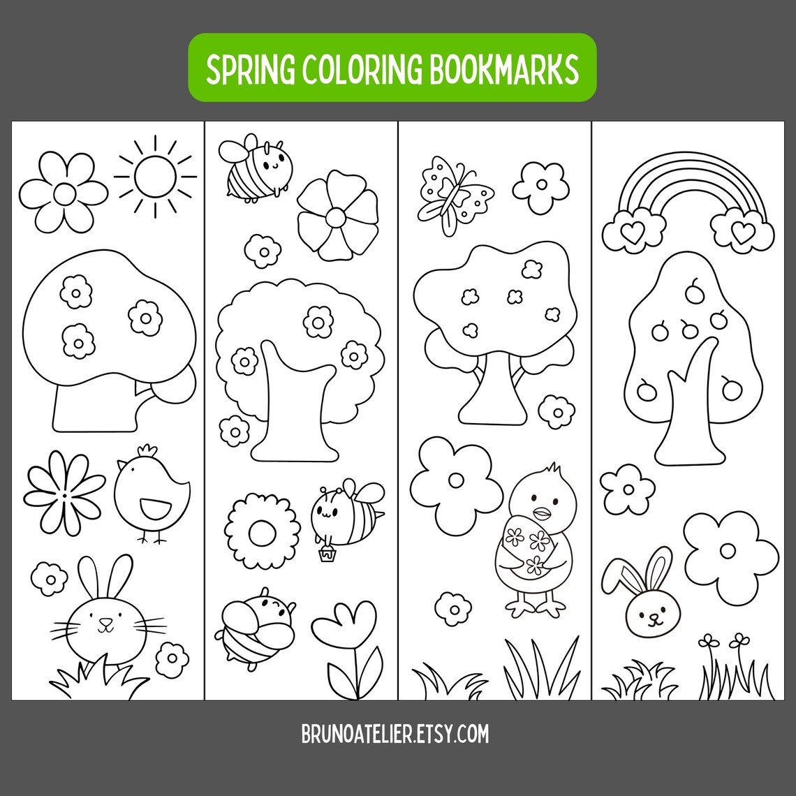 Coloring bookmarks