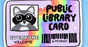 raccoon library card