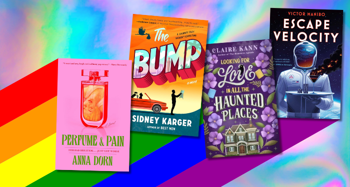 a collage of new LGBTQ books