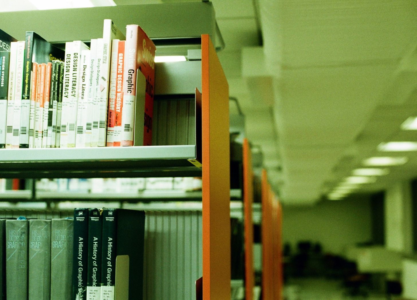 image of library shelves