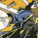 closeup of cover for Static comic featuring a Black superhero