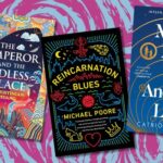 a collage of reincarnation SFF covers