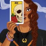 partial cover of Death in the Cards by Mia P. Manansala