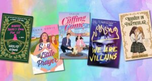 covers of five new and upcoming queer YA books