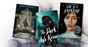 collage of gothic ya book covers