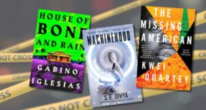 collage of three crime novels by BIPOC authors