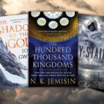 covers fo five fantasy books featuring gods