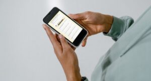 a phone displaying the Read Harder check-in survey