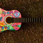 image of a hippie-style ukelele