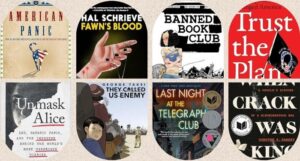 cover collage of books about moral panics