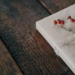 image of a book wrapped like a present
