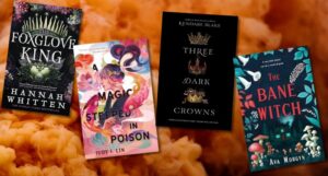 four covers of fantasy books