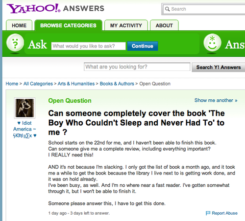 Yahoo!Question