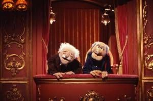 Statler and Waldorf muppets