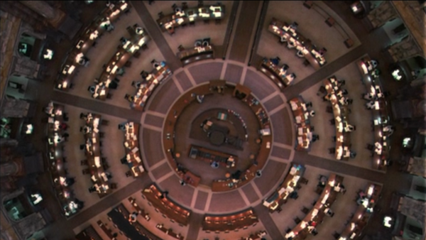 library scene all the president's men