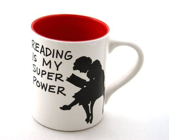 reading is my super power mug