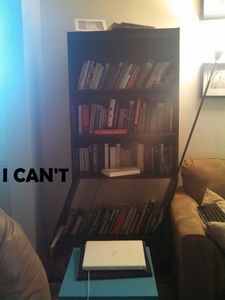 dead bookshelf