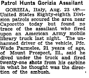 From the New York Times (August 24, 1946).