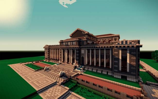 minecraft library building download